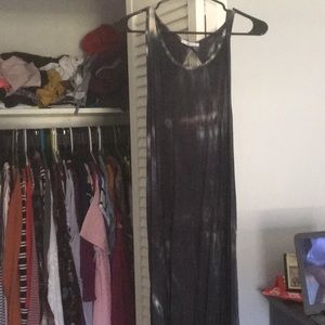 high low tie-dyed dress with beautiful back